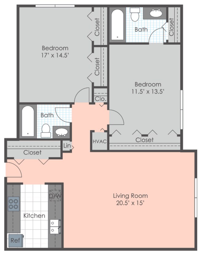 Floorplan - Barrington Park Apartments