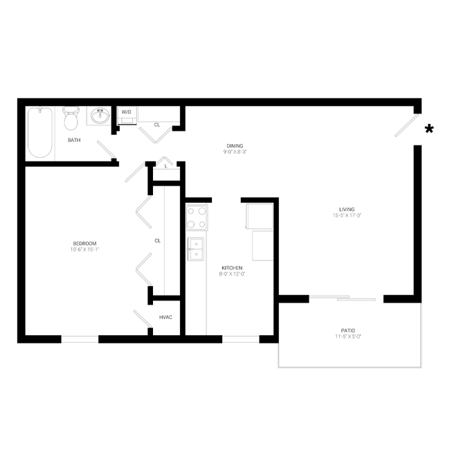 Floorplan - Tuckahoe Creek Apartments