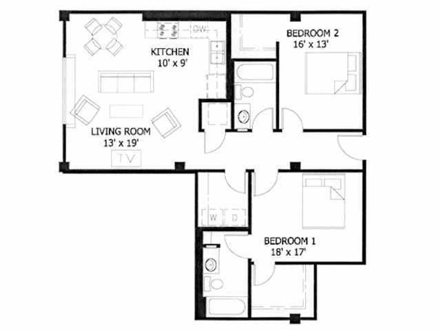 2BR/2BA - Cupples Station Apartments