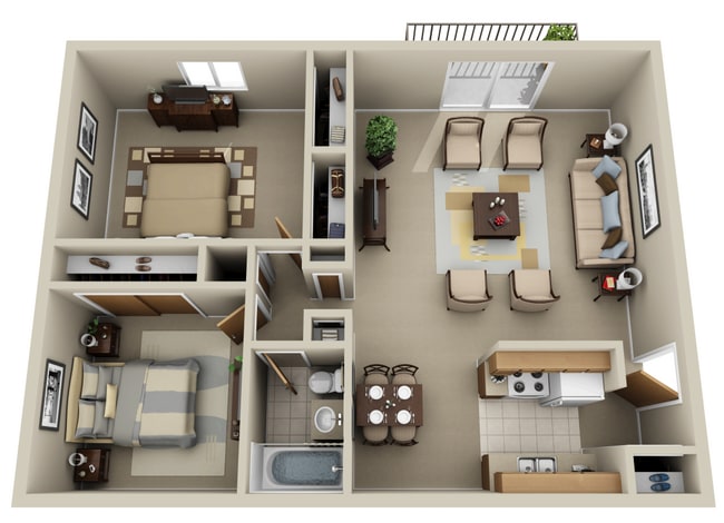 2 bed 1 bath.png - Euclid Apartments