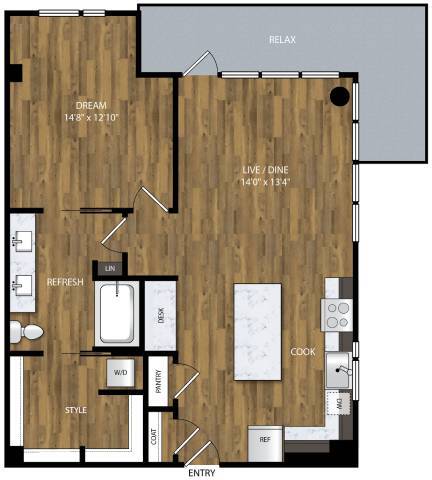 Floorplan - Willamette Tower