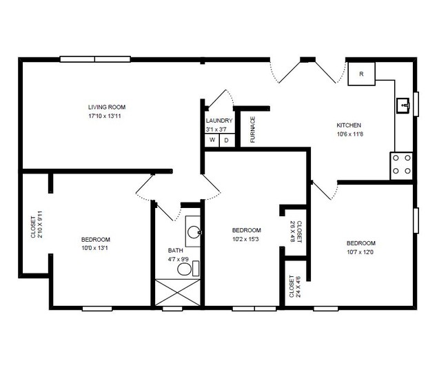 Floorplan - 2128 N Sawyer