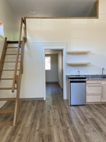 kitchen and stairs to loft - 449 Orchard St