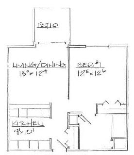 1BR - 620 SqFt - Furman Western Hills