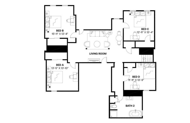 Building Photo - Private bedroom in 6 bed/2 bath Home