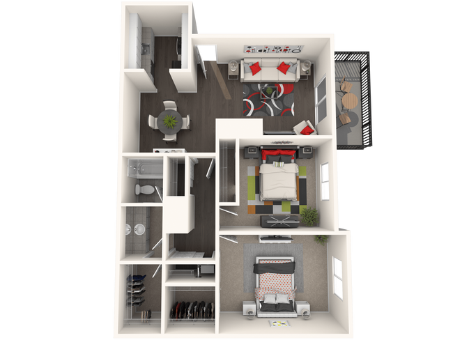 Floorplan - Waters Edge Apartments