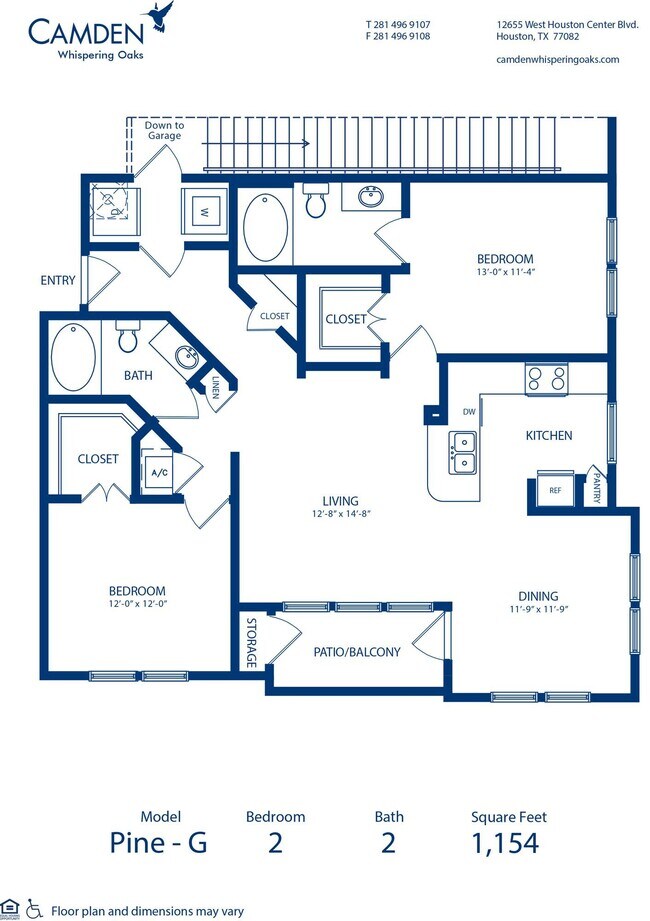 Floorplan - Camden Whispering Oaks