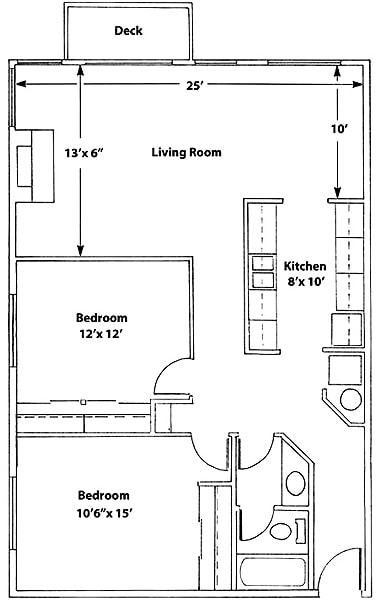 2BR/1BA - The Morgan