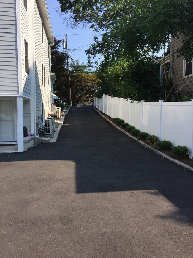Driveway showing AC units - 278 Flax Hill Rd