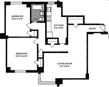 2BR/1BA - 178  Clinton Street