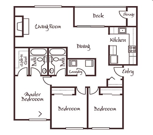 3BR/2BA - Encore