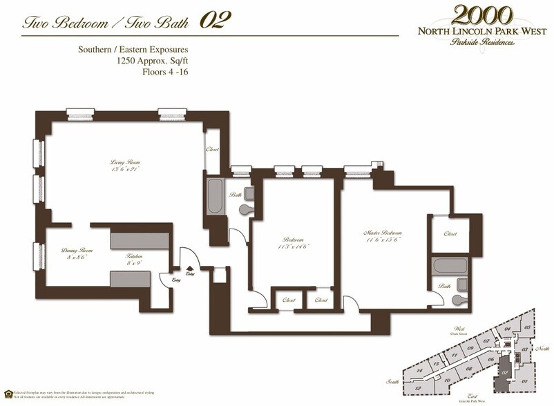 Floor plan - 2000 N Lincoln Park W