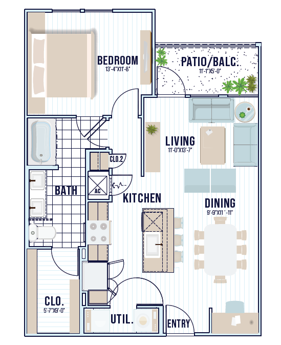 A5 | 777 sq ft - Dakota at Shepherd