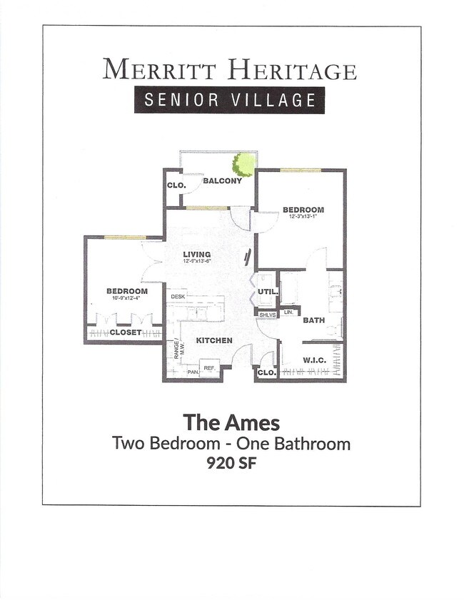 Floorplan - Merritt Heritage Senior Village Apartments