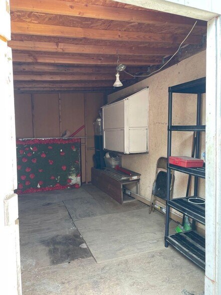 Inside of storage shed - 1218 Marine Ave