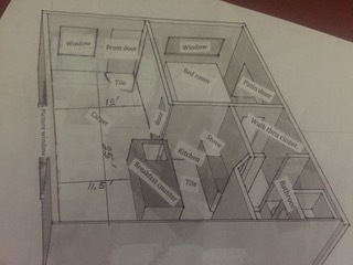 Interior diagram of apartment - 638 Gilcrest Rd