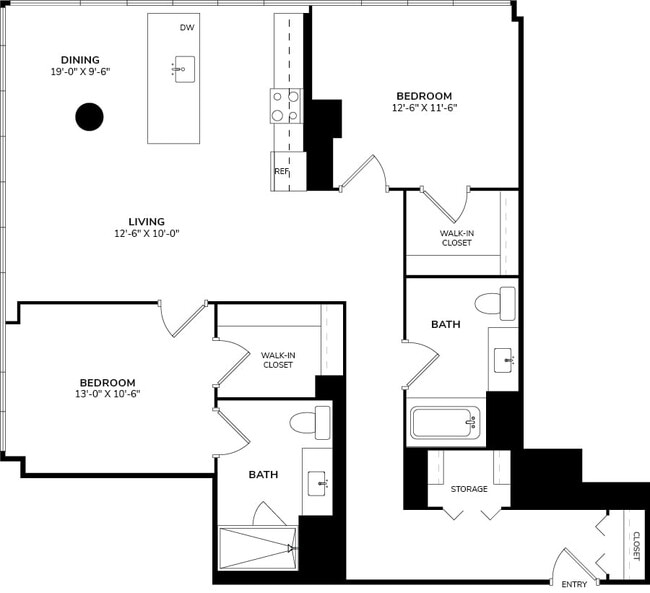 Floorplan - 640 North Wells