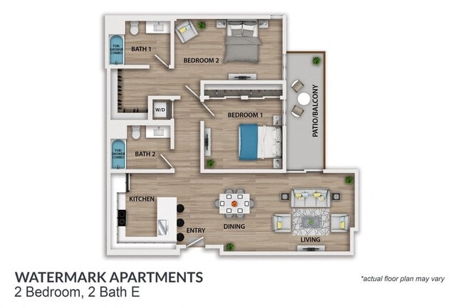 Floorplan - Watermark Apartments