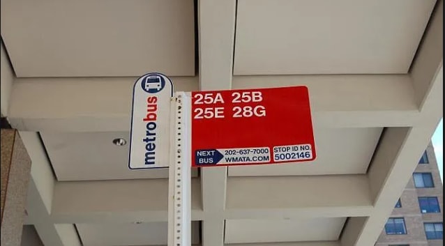 Metrobus Stop - 3705 S George Mason Dr