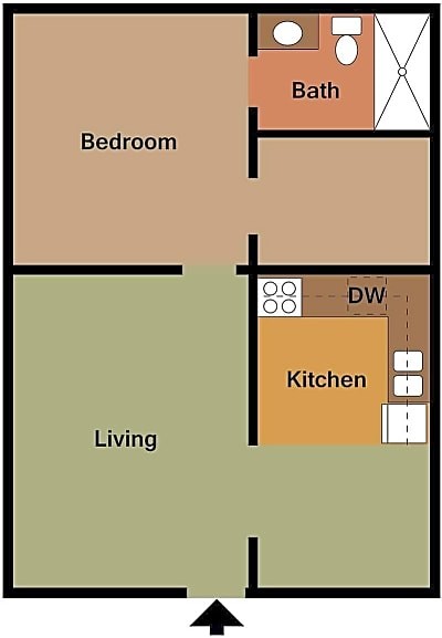 650 sq ft - East Lake Apartments