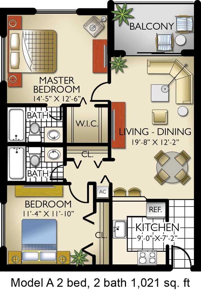 Model A - Lago Club Apartments