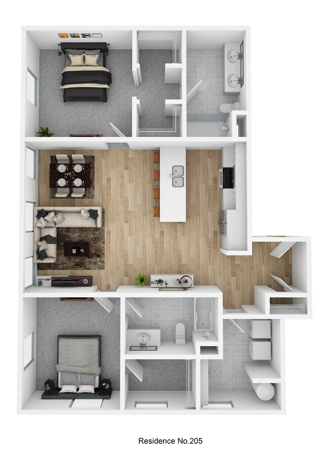 Residence No. 205 - Market and Main-min - Market & Main