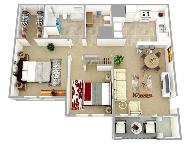 Floorplan - South Main Commons Apartments