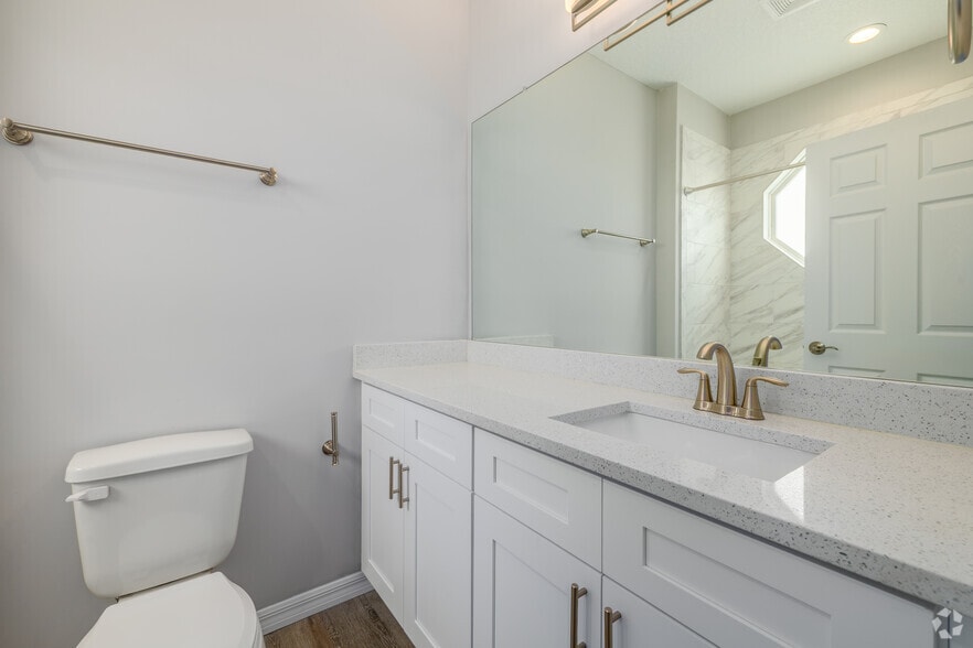 2BR, 2.5BA - 1,240SF - Bathroom - Le Montage Luxury Rental Apartments