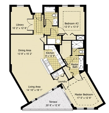 2BR/2BA - The Palms at Riviera Dunes