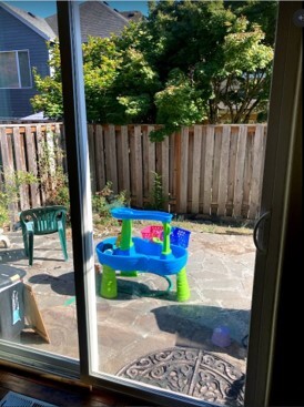 Backyard view from patio doors - 6040 NE Birch St