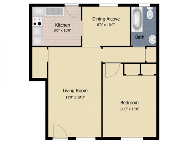 1 Bedroom Deluxe - Stansbury Manor