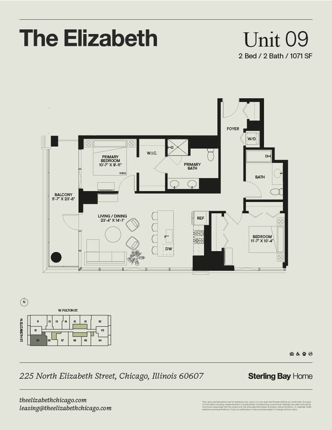 Floorplan - The Elizabeth Chicago