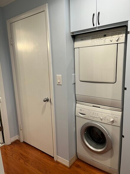 In-unit washer/dryer and two bedroom closets - 2440 16th St NW