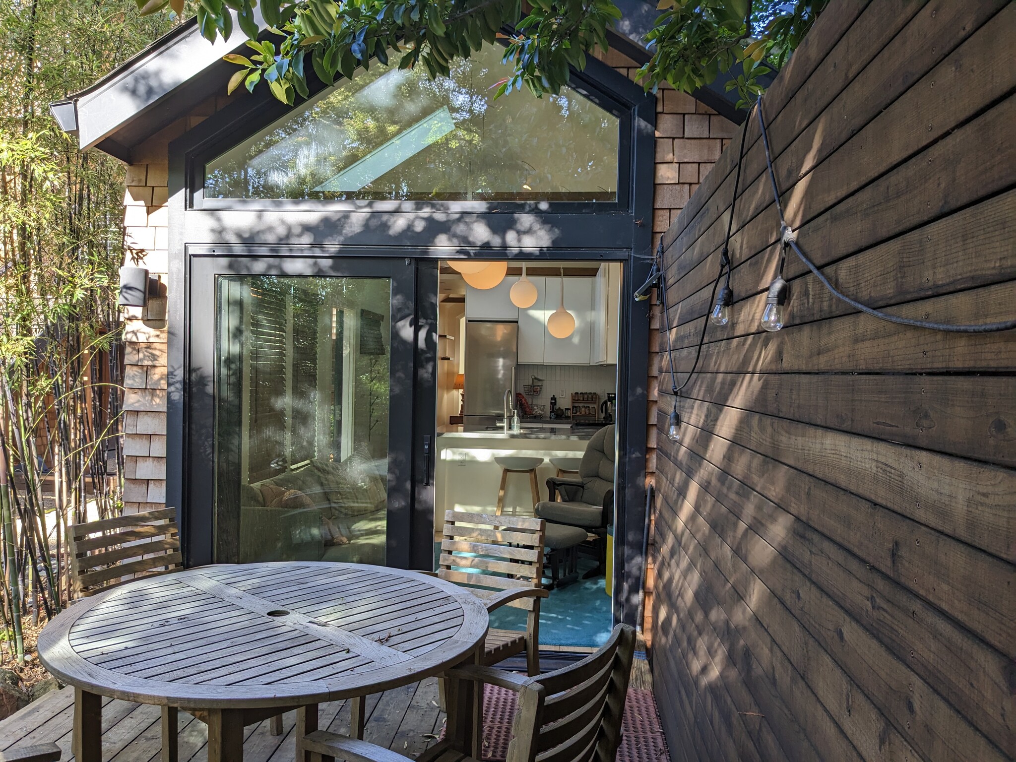 Skylights and western-facing sliding door provide consistent natural light. - 1330 Spruce St