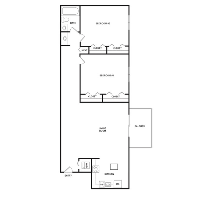 Floorplan - Glenwood Apartments