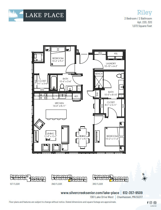 Floorplan - Lake Place 55+ Active Adult