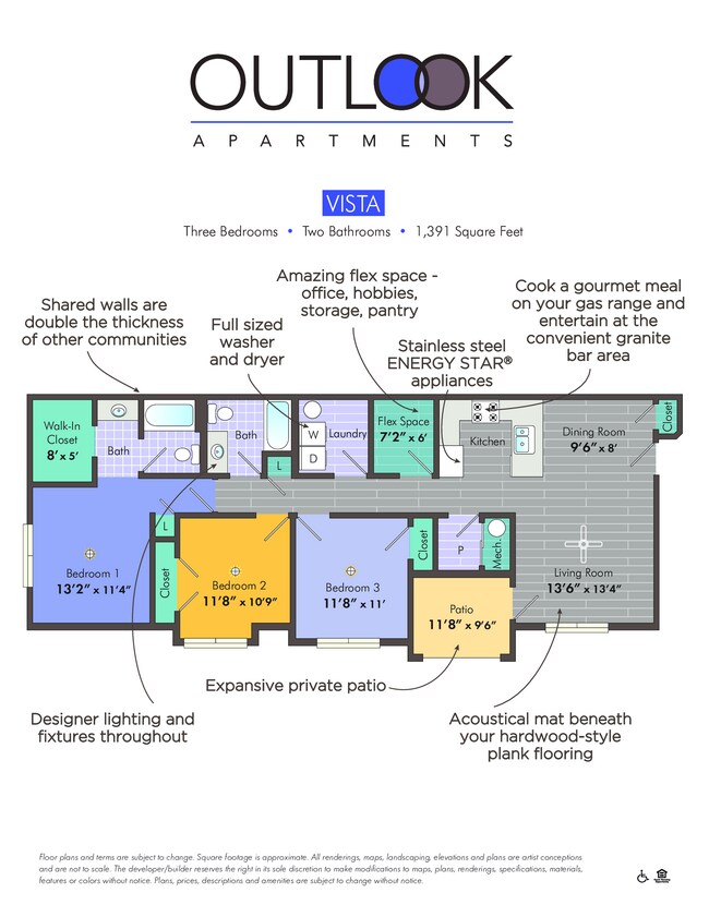 Floorplan - Outlook Apartments