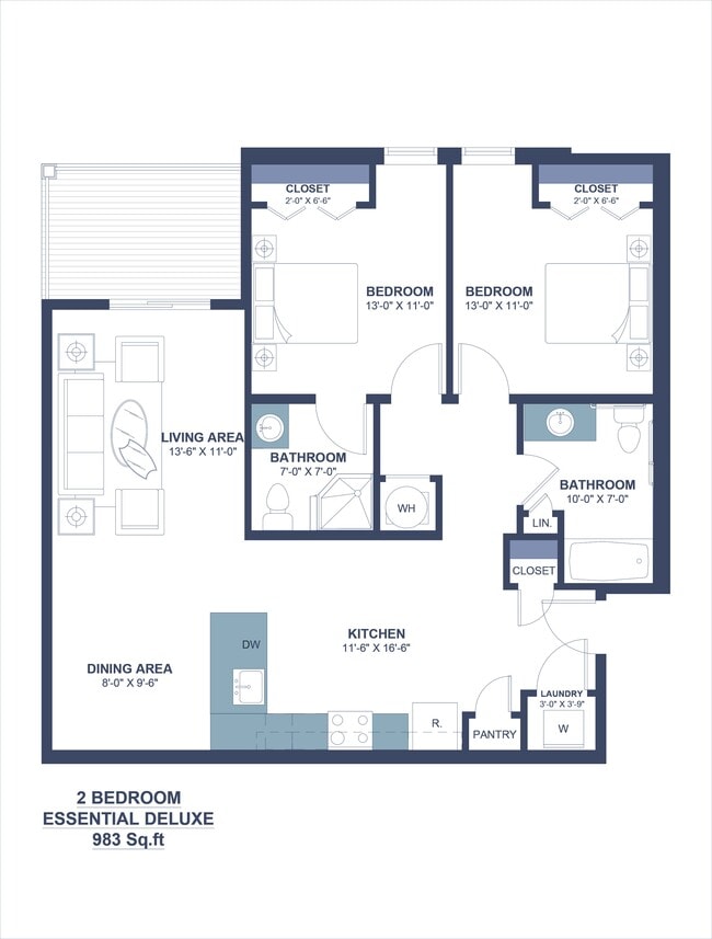 Floorplan - Belmond Flats