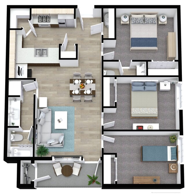 Floorplan - Waterford Terrace Apartments