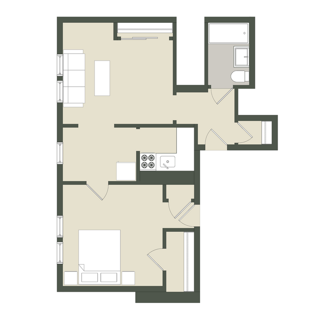 Floorplan - 3616 N. Pine Grove Ave.