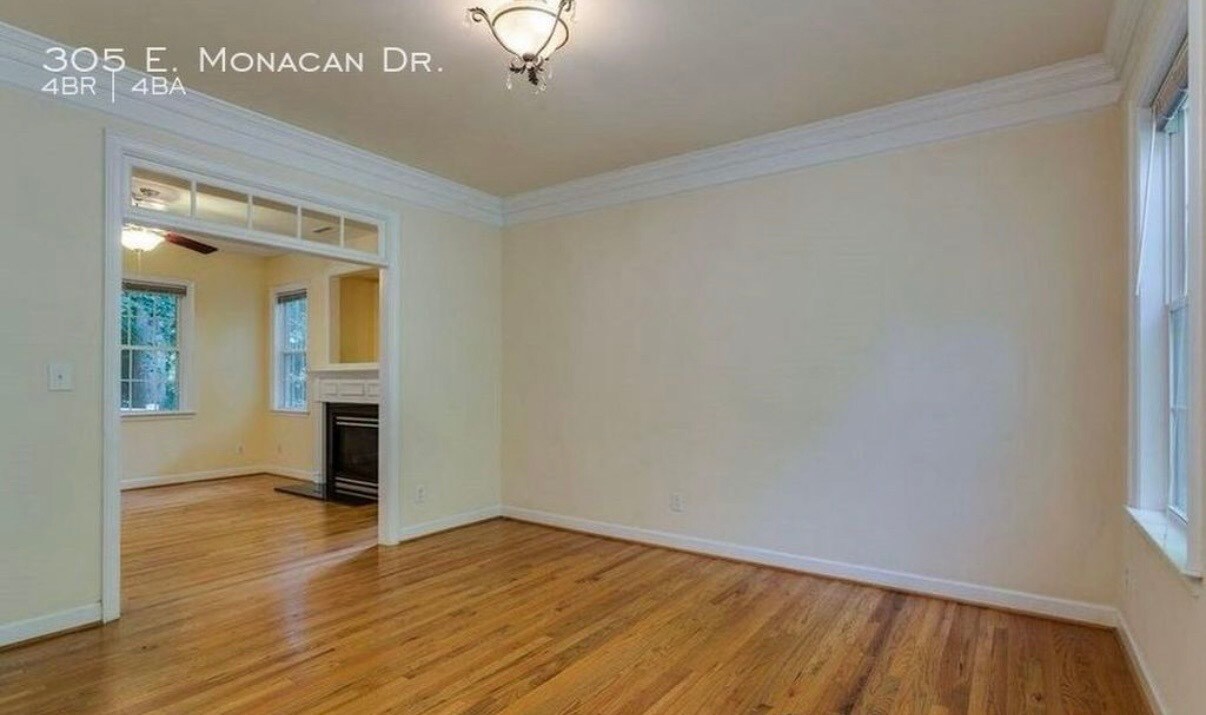 office, living room - 305 E Monacan Dr