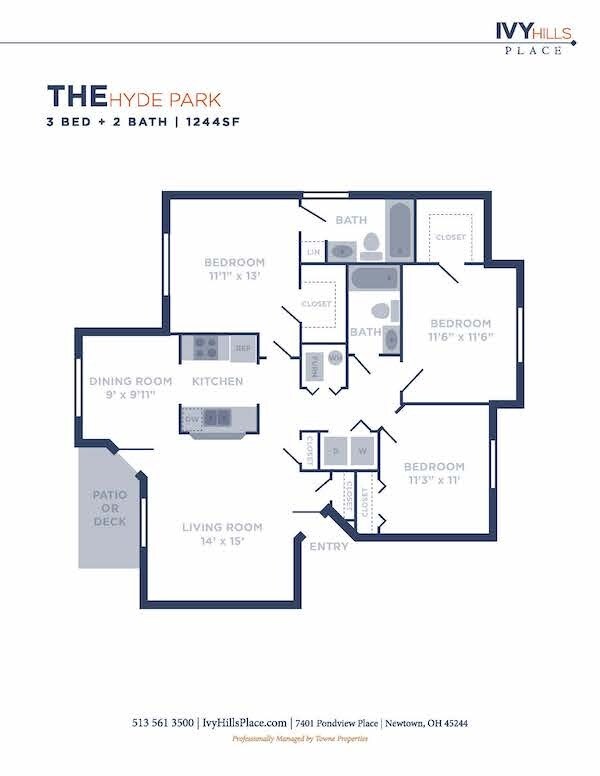 Floorplan - Ivy Hills Living Spaces