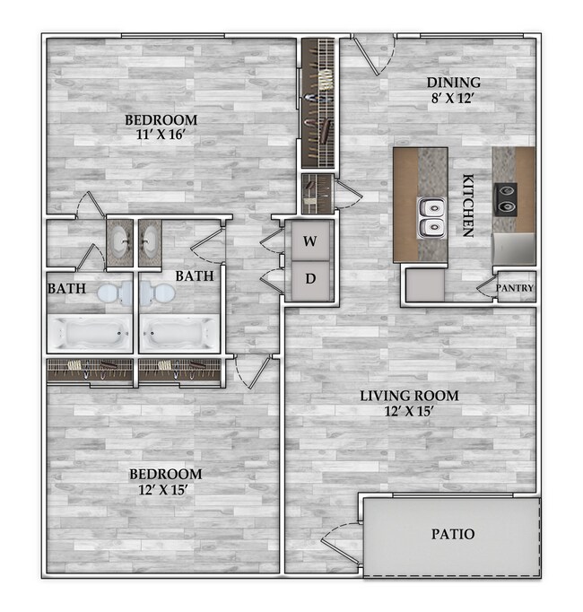 Floorplan - Stoneriver Apartments