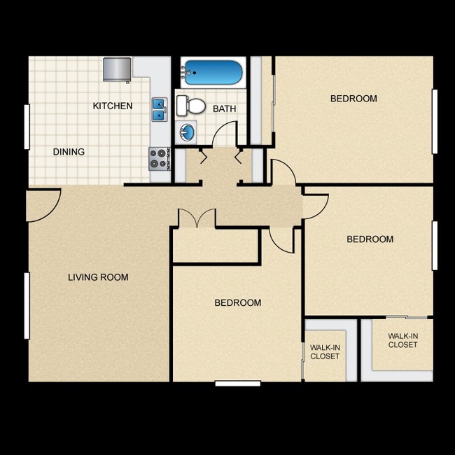 3BR/1BA - Canyon Vista Apartment Homes