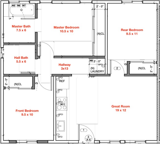 High Efficiency Floor Plan - 505 Rose Ave