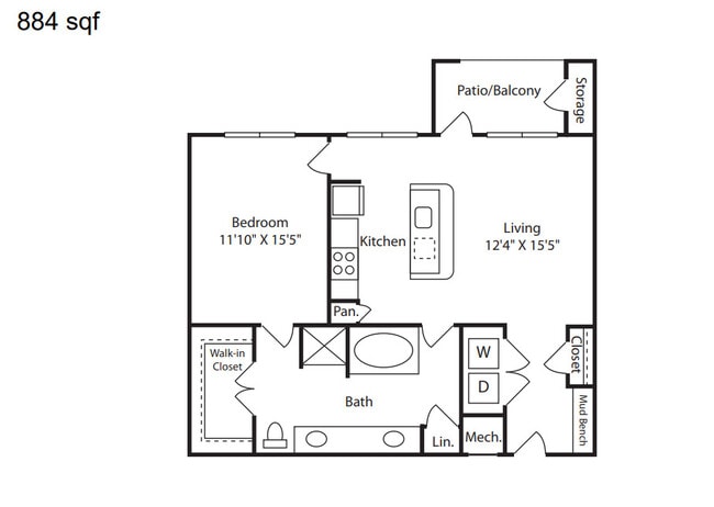 Floorplan - The Mitchell at Woodmill Creek