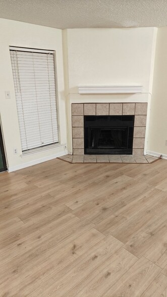 Living room fireplace - 11470 Audelia Rd