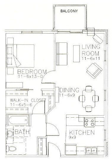 1BR/1BA - Adams on 7th Apartments