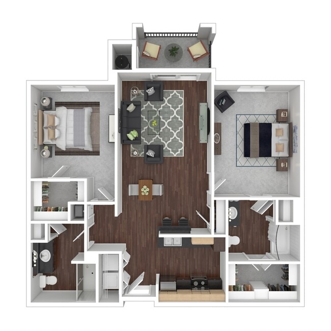 Floorplan - Parkview Terraces Apartment Homes