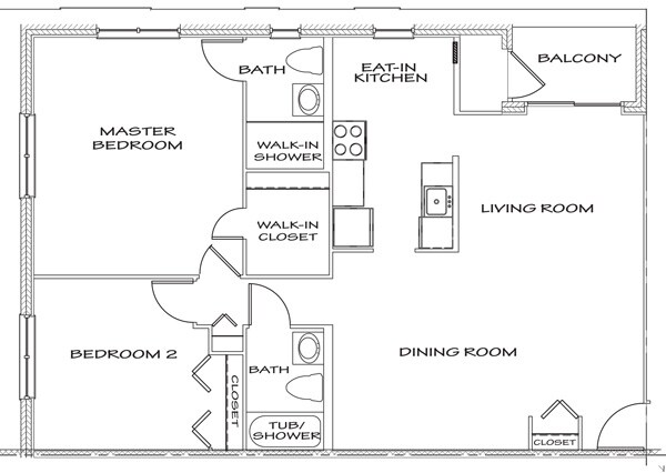 2BR/2BA - Pikeswood Park Apartments